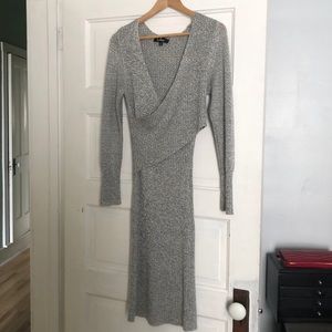Grey knit sweater dress from Lulu’s